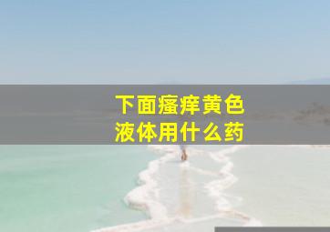 下面瘙痒黄色液体用什么药