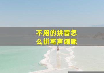 不用的拼音怎么拼写声调呢