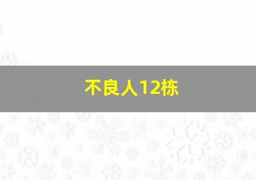 不良人12栋