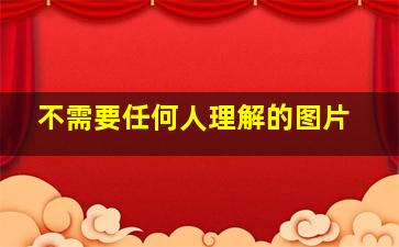 不需要任何人理解的图片