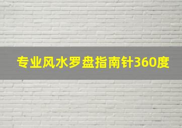 专业风水罗盘指南针360度