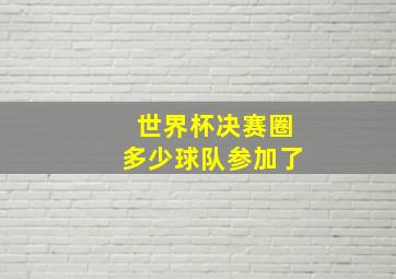 世界杯决赛圈多少球队参加了