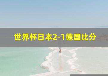 世界杯日本2-1德国比分