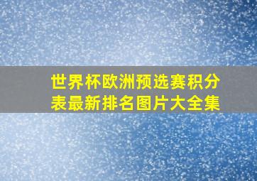 世界杯欧洲预选赛积分表最新排名图片大全集