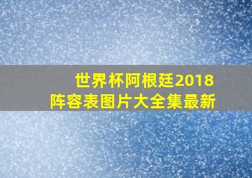 世界杯阿根廷2018阵容表图片大全集最新