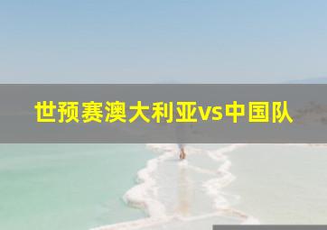 世预赛澳大利亚vs中国队