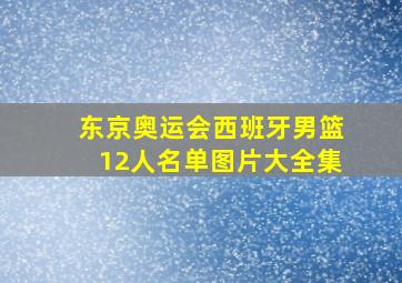 东京奥运会西班牙男篮12人名单图片大全集