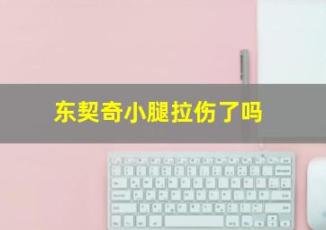 东契奇小腿拉伤了吗