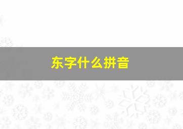 东字什么拼音