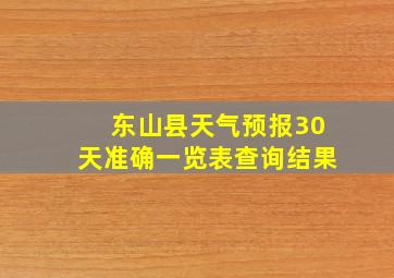 东山县天气预报30天准确一览表查询结果