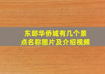 东部华侨城有几个景点名称图片及介绍视频