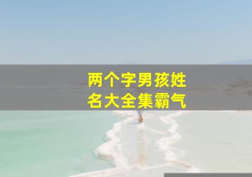 两个字男孩姓名大全集霸气