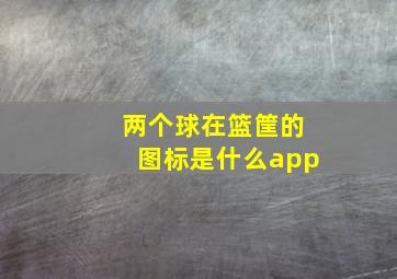 两个球在篮筐的图标是什么app