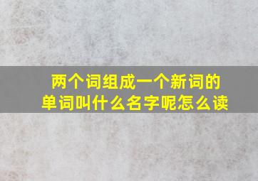 两个词组成一个新词的单词叫什么名字呢怎么读