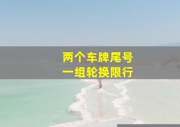 两个车牌尾号一组轮换限行