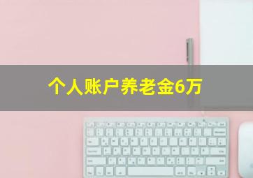 个人账户养老金6万