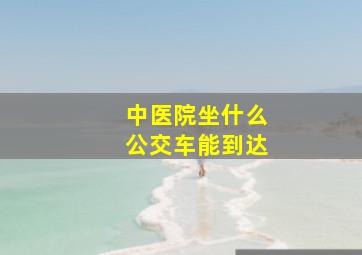 中医院坐什么公交车能到达