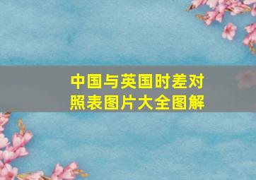 中国与英国时差对照表图片大全图解