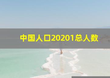 中国人口20201总人数