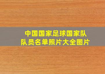 中国国家足球国家队队员名单照片大全图片