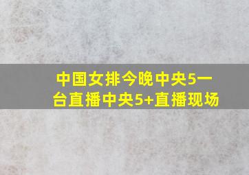 中国女排今晚中央5一台直播中央5+直播现场