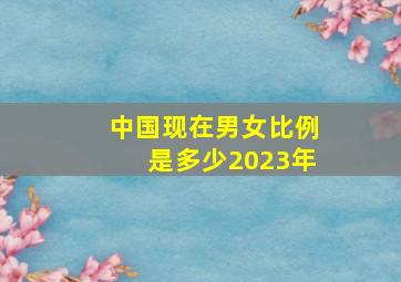 中国现在男女比例是多少2023年