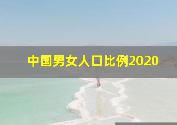 中国男女人口比例2020