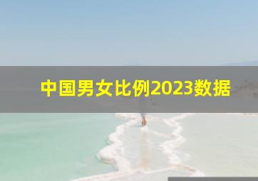 中国男女比例2023数据