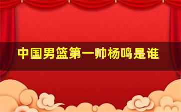 中国男篮第一帅杨鸣是谁