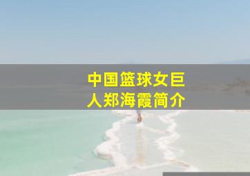 中国篮球女巨人郑海霞简介