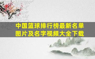 中国篮球排行榜最新名单图片及名字视频大全下载