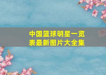 中国篮球明星一览表最新图片大全集