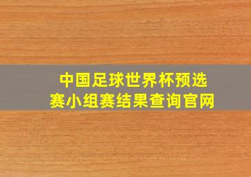 中国足球世界杯预选赛小组赛结果查询官网