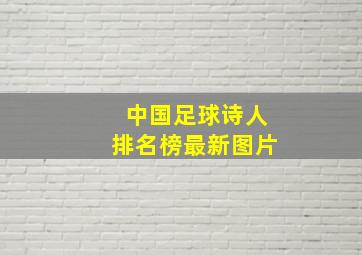 中国足球诗人排名榜最新图片