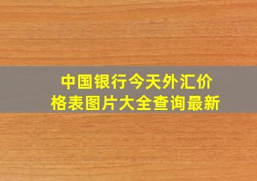 中国银行今天外汇价格表图片大全查询最新