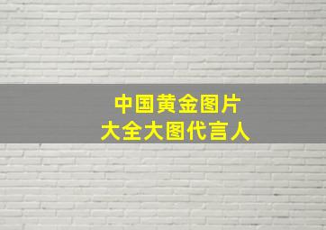 中国黄金图片大全大图代言人