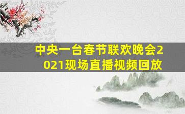 中央一台春节联欢晚会2021现场直播视频回放