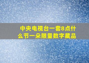 中央电视台一套8点什么节一朵限量数字藏品