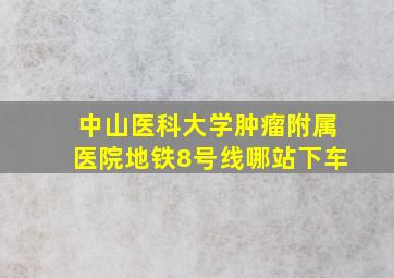 中山医科大学肿瘤附属医院地铁8号线哪站下车