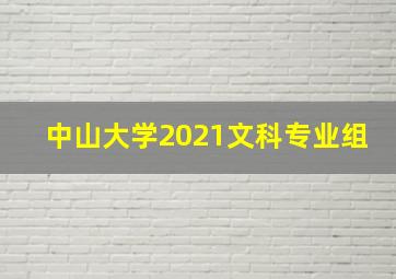 中山大学2021文科专业组