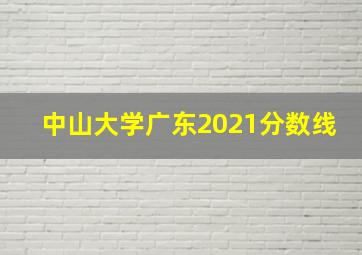 中山大学广东2021分数线