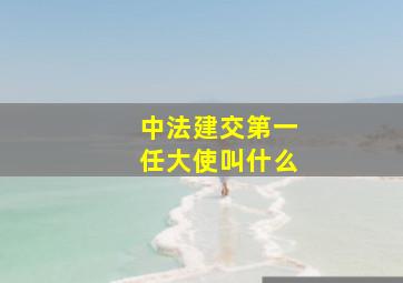 中法建交第一任大使叫什么