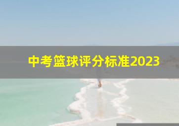 中考篮球评分标准2023