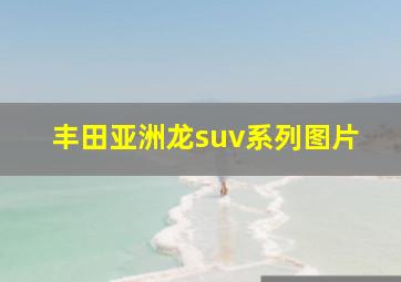 丰田亚洲龙suv系列图片