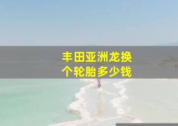 丰田亚洲龙换个轮胎多少钱