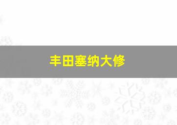 丰田塞纳大修