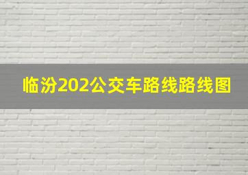 临汾202公交车路线路线图