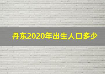 丹东2020年出生人口多少