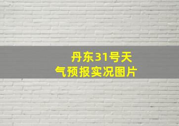 丹东31号天气预报实况图片