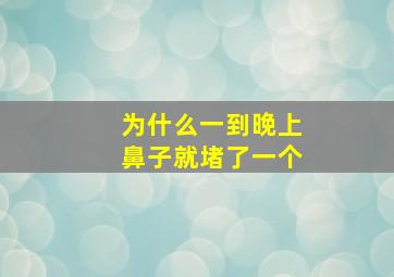 为什么一到晚上鼻子就堵了一个